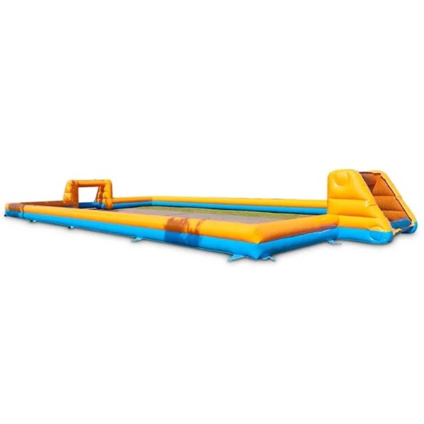 Voetbalveld / Voetbalboarding Oranje/Blauw Voetbalveld / Voetbalboarding Oranje/Blauw
